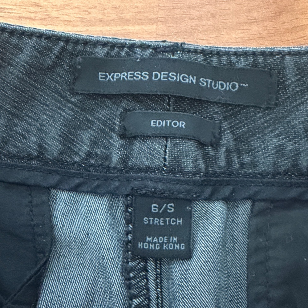 ❤️ Express Design Studio Editor Grey Jeans Size 6 - Picture 5 of 14